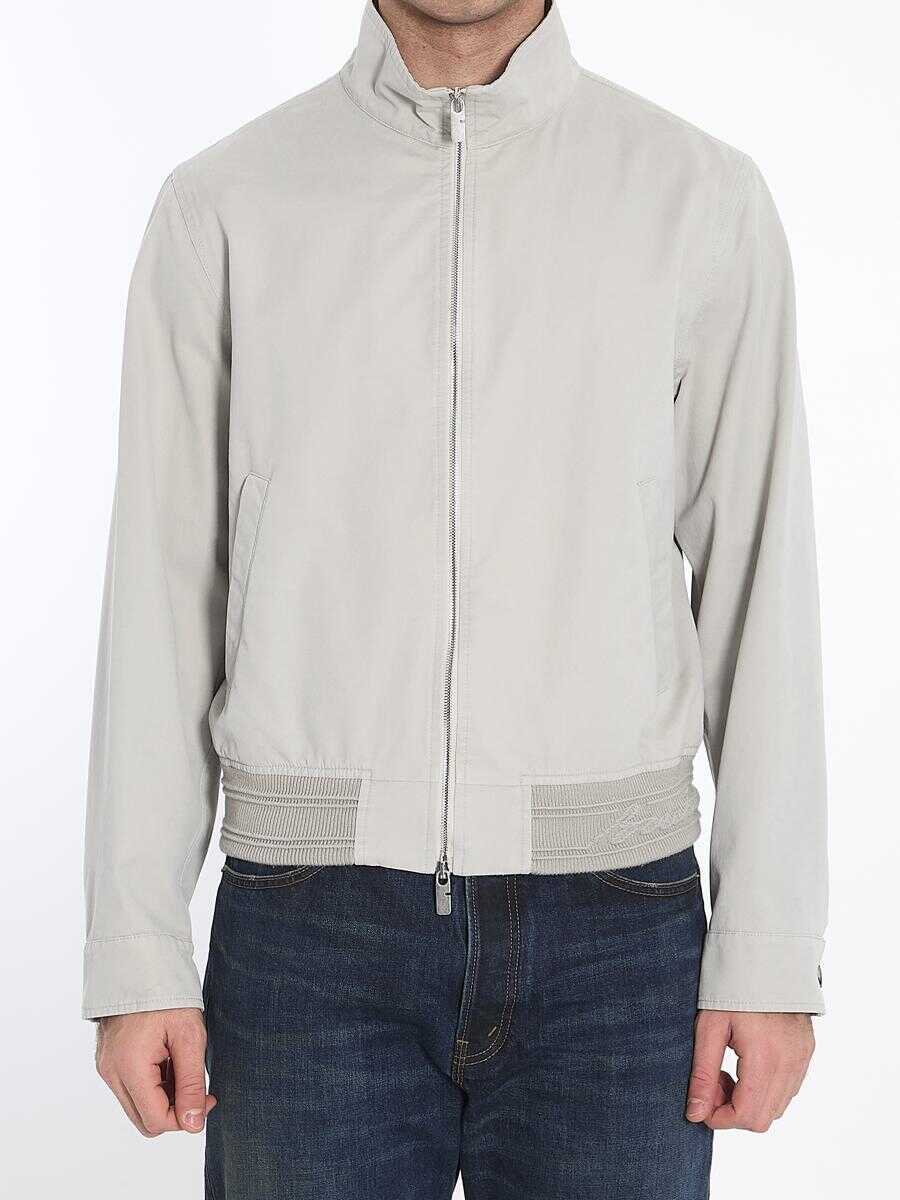 Bomber jacket Burberry Bomber Jacket With Logo GREY Barbati (BM 16900043) 1