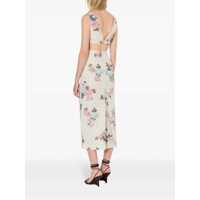 Imbracaminte Philosophy Dama - Fuste Philosophy Philosophy Di Lorenzo Serafini Floral Taffeta Pencil Skirt WHITE Femei (BM 16900049) - B-mall.ro