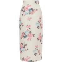 Fuste Philosophy Di Lorenzo Serafini Floral Taffeta Pencil Skirt Femei