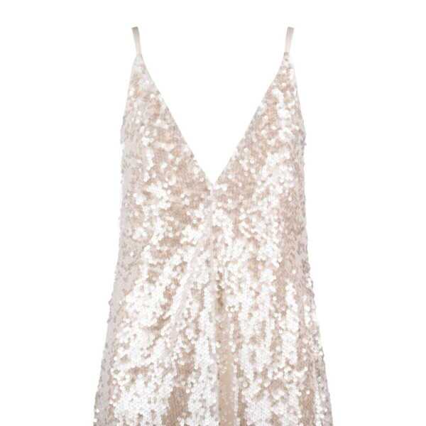 Rochii Philosophy Philosophy Di Lorenzo Serafini Long Sequin Dress WHITE Femei (BM 16900082) 3