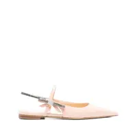 Balerini Mach & Mach Crystal Cube Slingback Flats 10Mm Shoes Femei