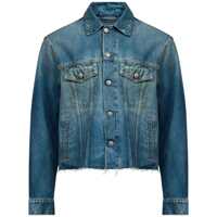 Geci MM6 Maison Margiela Raw Cut Denim Jacket Barbati