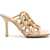 Bottega Veneta Solid Color Braided Leather Sandals 10,5Cm Beige