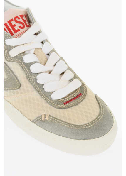Sneakers Diesel Canvas S-Leroji Low Top Sneakers With Contrasting Details Beige Femei (BM 16903536) 4
