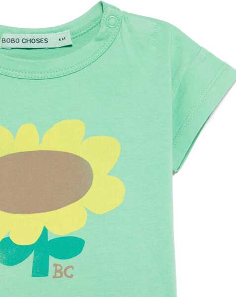 Tricouri Bobo Choses Sunflower T-Shirt GREEN Baieti (BM 16903630) 3