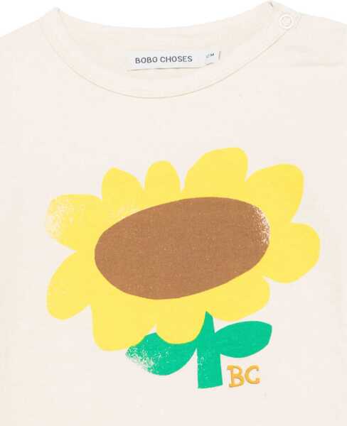 Tricouri Bobo Choses Sunflower T-Shirt WHITE Baieti (BM 16903729) 3