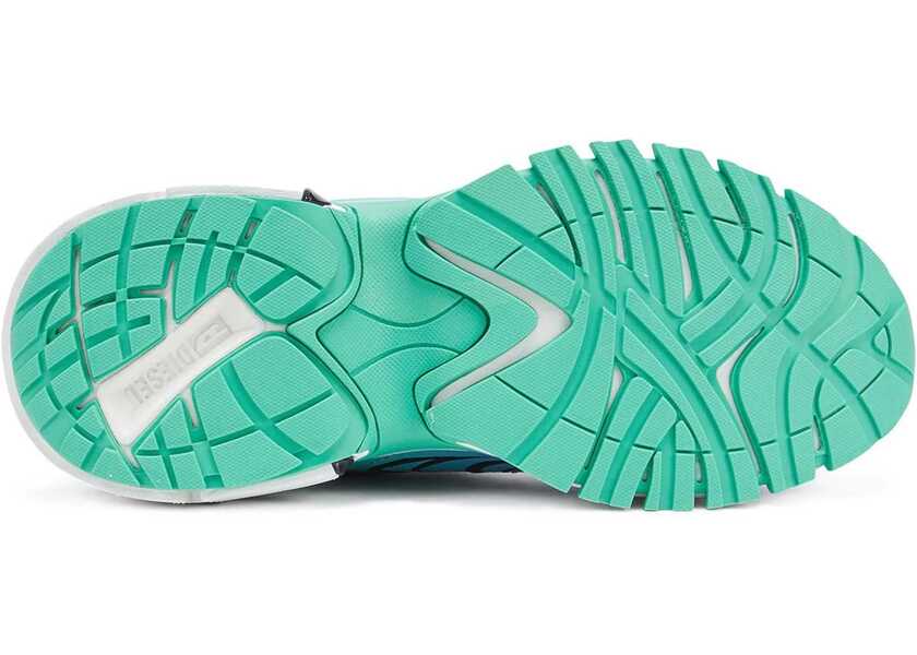 Sneakers Diesel Two-Tone Faux Leather And Mesh S-Serendipity Pro-X1 Low Top Green Femei (BM 16903891) 5