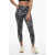 Off-White Old Shool Motif Leggins With Logoed Band Black & White