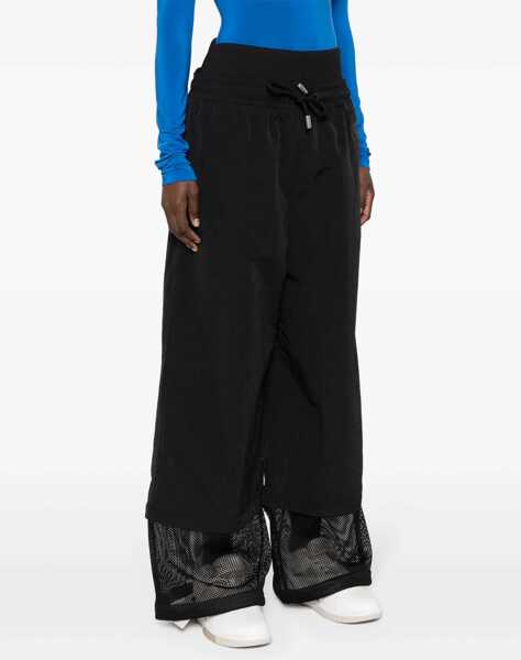 Pantaloni casual Off-White Wide Leg Nylon Crispy Pants With Removable Cuffs Black Femei (BM 16903972) 3