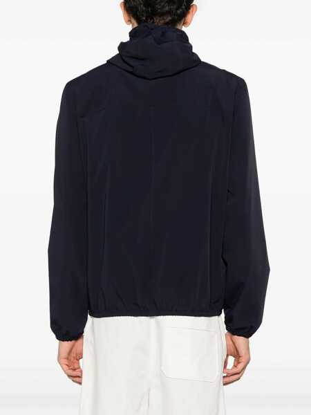 Jachete Brunello Cucinelli Waterproof Jacket with hood NAVY Barbati (BM 16904125) 4