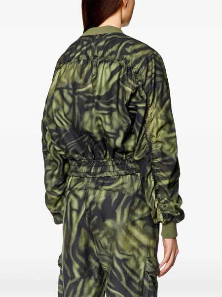 Bomber jacket Diesel Utility Bomber Jacket With Camouflage Motif Green Femei (BM 16904287) 4