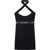 Off-White Halter Neck Mini Dress With Open-Back Detail Black