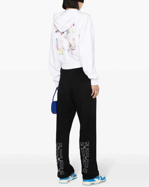 Bluze de trening Off-White Printed Cropped Hoodie White Femei (BM 16904362) 4