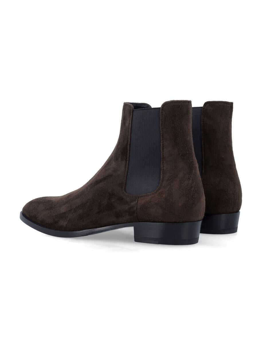 Bocanci Saint Laurent Saint Laurent Wyatt Chelsea Boots Brown Barbati (BM 16905519) 4