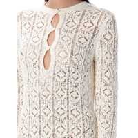Rochii Loulou Studio Dama - Rochii Loulou Studio Loulou Studio Evan Crochet Mini Dress Beige Femei (BM 16905594) - B-mall.ro