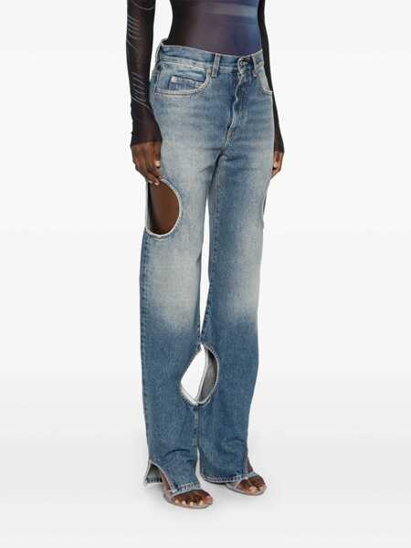 Blugi Off-White Off-White Meteor Denim BLUE Femei (BM 16905882) 3