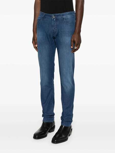 Blugi drepti Jacob Cohen NICK SLIM FIT PANTS Blue Barbati (BM 16906521) 3