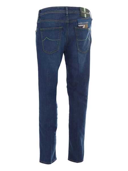Blugi drepti Jacob Cohen CROPPED SLIM FIT 5 POCKET PANTS Blue Barbati (BM 16906530) 2