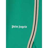 Pantaloni de trening Palm Angels pentru Baieti - Pantaloni de trening Palm Angels PA TRACK SWEATSHORT GREEN OFF WHITE Green Baieti (BM 16906602) - B-mall.ro