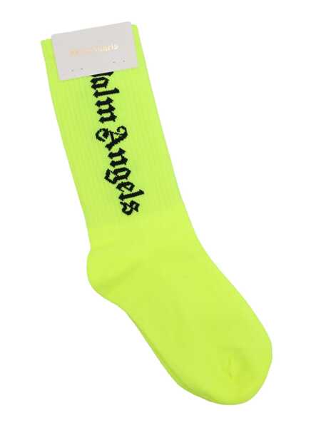 Sosete Palm Angels PA HIGH SOCKS YELLOW FLUO BLACK Black   Baieti (BM 16906611) 2