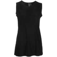 Topuri Black Sleeveless Top In Tech Fabric Woman Femei