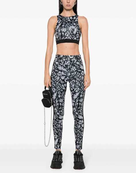 Bluze Off-White Old-School Motif Active Top With Logoed Elastic Band Black & White Femei (BM 16910731) 2