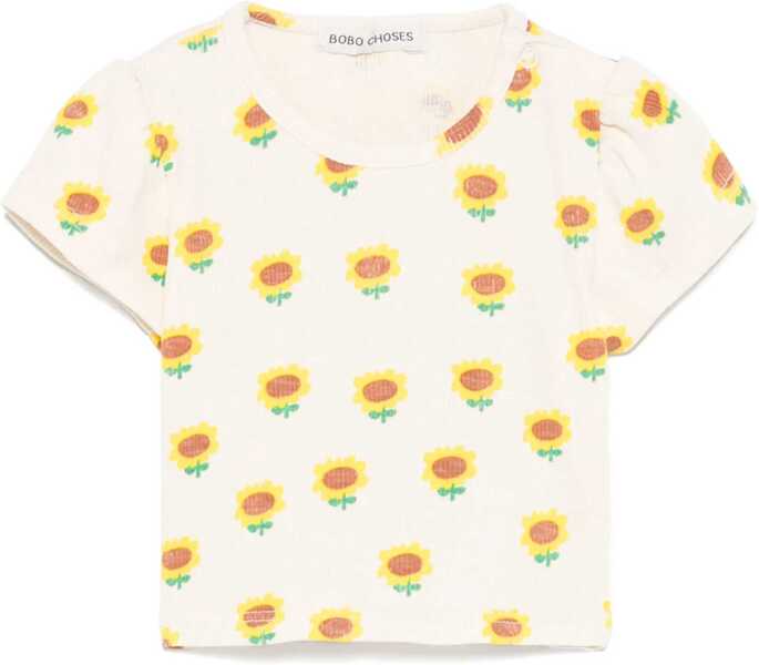 Tricouri Bobo Choses Sunflower T-Shirt BEIGE Baieti (BM 16911109) 1