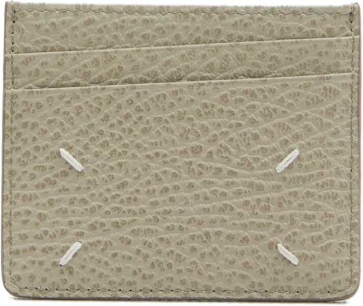 Portofele Maison Margiela Leather Cardholder GREY Barbati (BM 16911241) 3