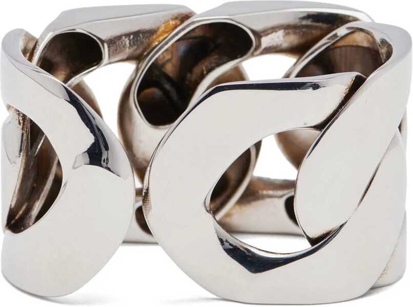 Inele Alexander McQueen Silver Effect Thumb Ring With Cut -Out Details Silver Femei (BM 16911289) 2