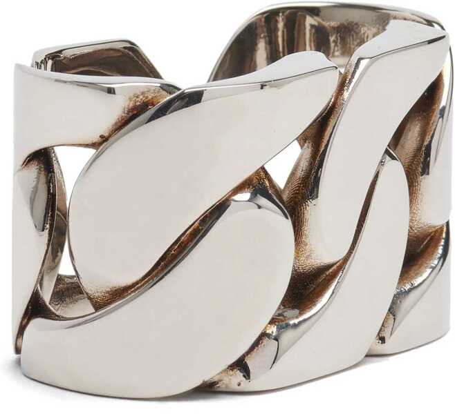 Inele Alexander McQueen Silver Effect Thumb Ring With Cut -Out Details Silver Femei (BM 16911289) 3