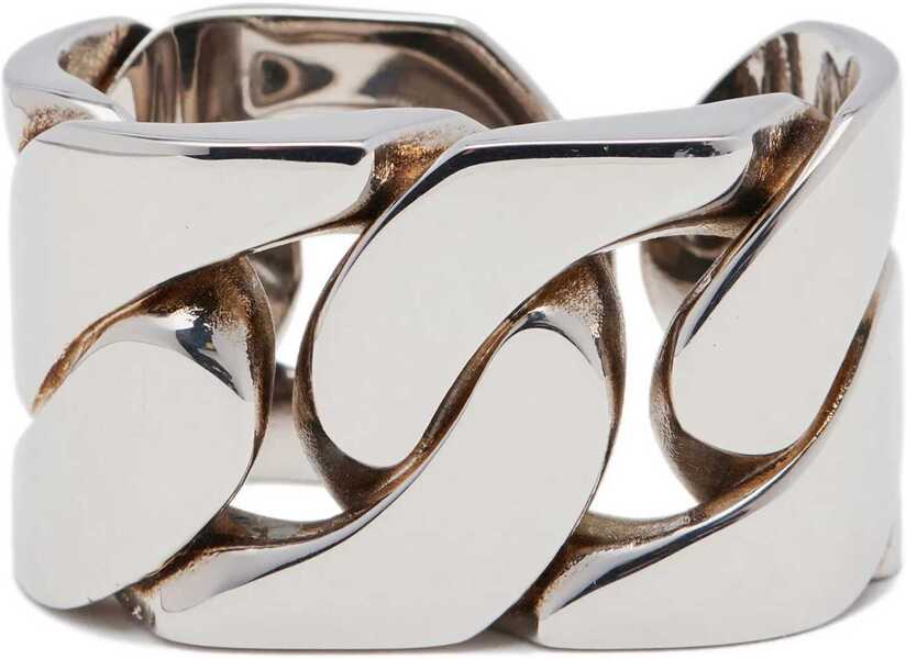 Inele Alexander McQueen Silver Effect Thumb Ring With Cut -Out Details Silver Femei (BM 16911289) 1