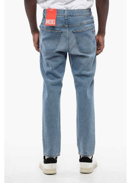 Blugi drepti Diesel Library Mid Waist 2005 D-Fining Regular Fit Jeans 17Cm L32 Blue Barbati (BM 16911490) 2