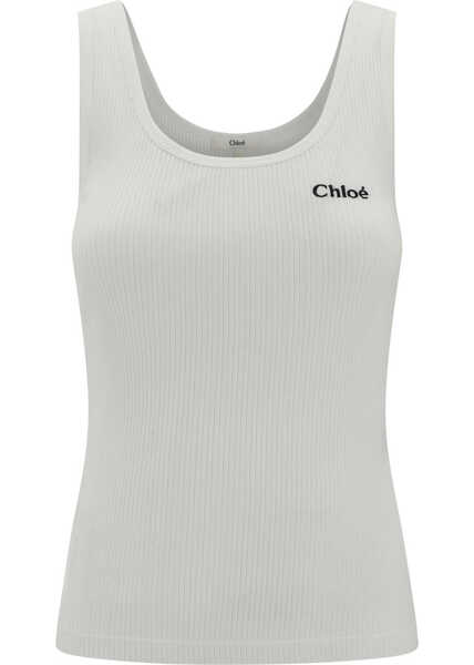 Topuri Chloe Ribbed Top WHITE Femei (BM 16911580) 1