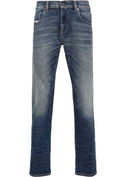 Blugi slim fit Diesel Mid Waist 2019 D-Strukt Slim Fit Jeans 16Cm L32 Blue Barbati (BM 16911661) 1
