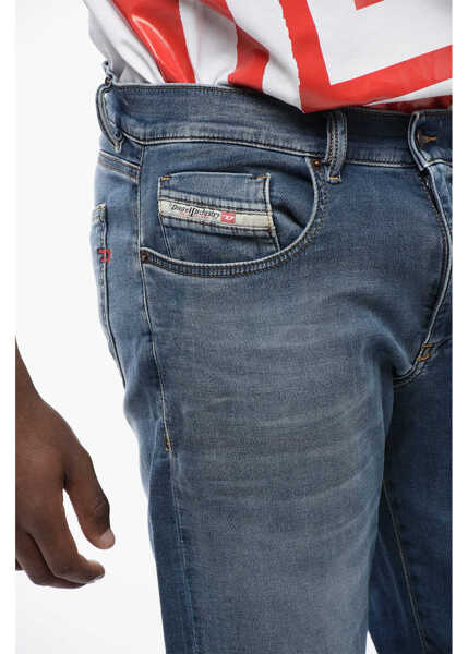 Blugi drepti Diesel Regular Fit D-Strukt-Z-Ne Jogg Jeans 16Cm With Belt Loops Blue Barbati (BM 16911871) 3