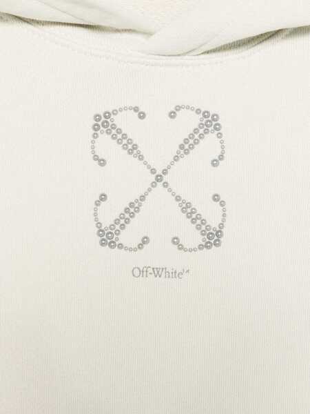 Bluze de trening Off-White CARGO HOODIE CROP LIGHT GREY - SILVER Beige Fete (BM 16912065) 3