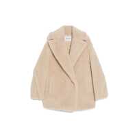 Paltoane Max Mara Cuba Short Teddy Bear Icon Coat In Alpaca And Wool Femei