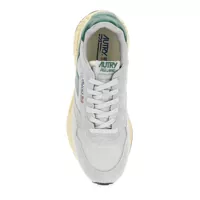 Sneakers AUTRY pentru Barbati - Sneakers AUTRY Reelwind Super Vintage Grey Sneakers With Logo Patch On The Tongue And Contrasting Heel In Fabric And Leather Man GREY Barbati (BM 16914927) - B-mall.ro