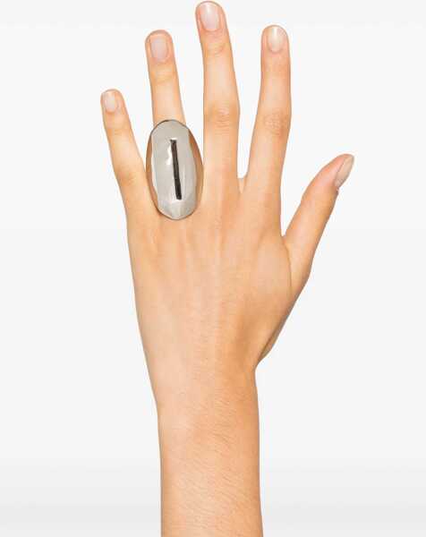 Inele Alexander McQueen Silver-Effect Brass Thumb Ring Silver Femei (BM 16915309) 2