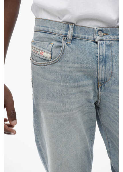 Blugi slim fit Diesel Mid Waist 2019 D-Strukt Slim Fit Jeans 16Cm -L32 Blue Barbati (BM 16915312) 3