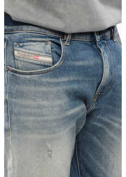 Blugi slim fit Diesel Mid Waist 2019 D-Strukt Slim Fit Jeans 16Cm L34 Blue Barbati (BM 16915315) 3