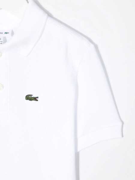 Tricouri Polo Lacoste Regular Fit Polo Shirt WHITE Baieti (BM 16915483) 3