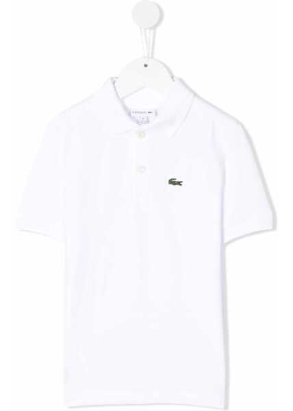 Tricouri Polo Lacoste Regular Fit Polo Shirt WHITE Baieti (BM 16915483) 1