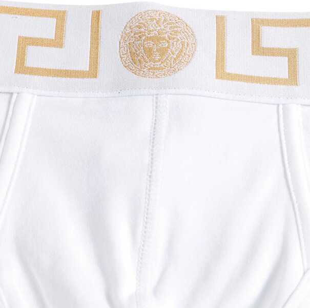 Lenjerie intima Versace Slip With Greek WHITE Barbati (BM 16915855) 3