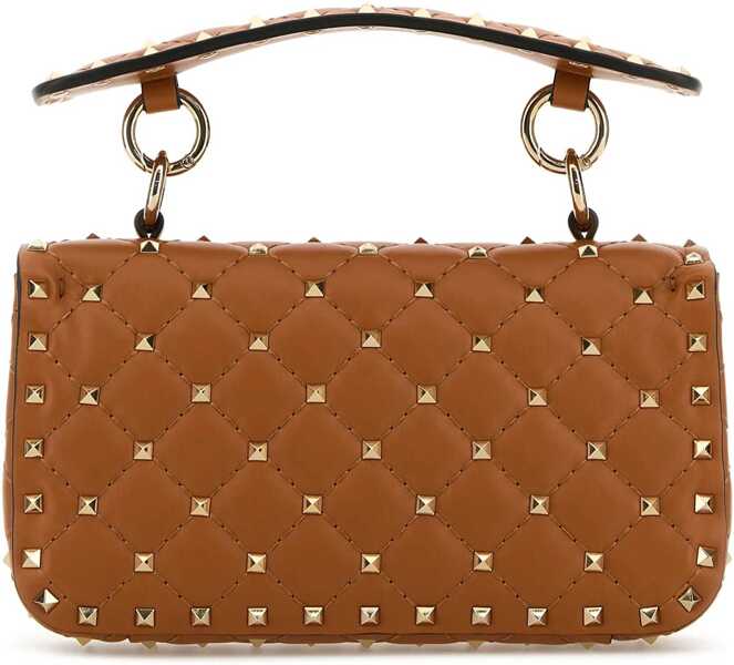Genti de mana Valentino Garavani Rockstud Spike small leather Handbag NUTMEG Femei (BM 16916527) 2