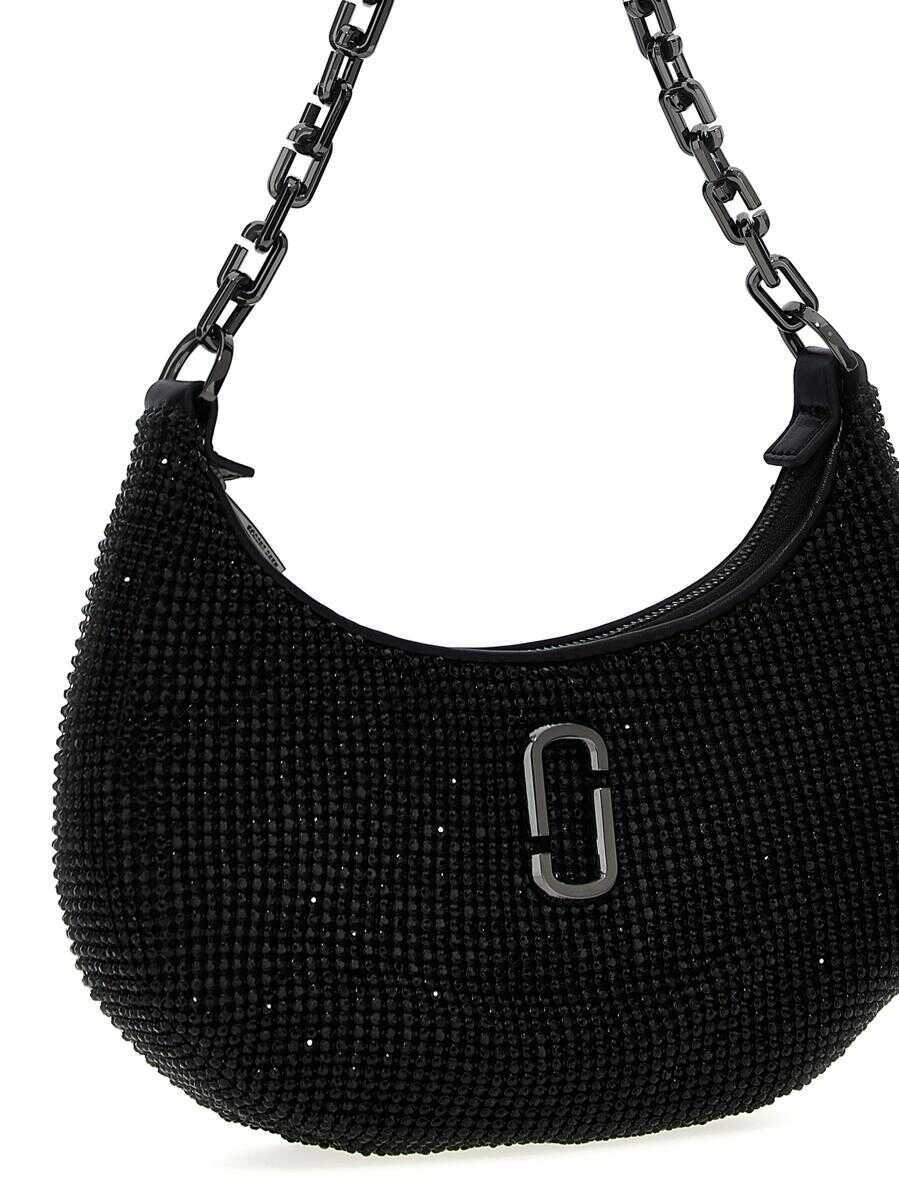 Genti de umar Marc Jacobs Marc Jacobs The Rhinestone Small Curve Bag Shoulder Bag Black Femei (BM 16918050) 3