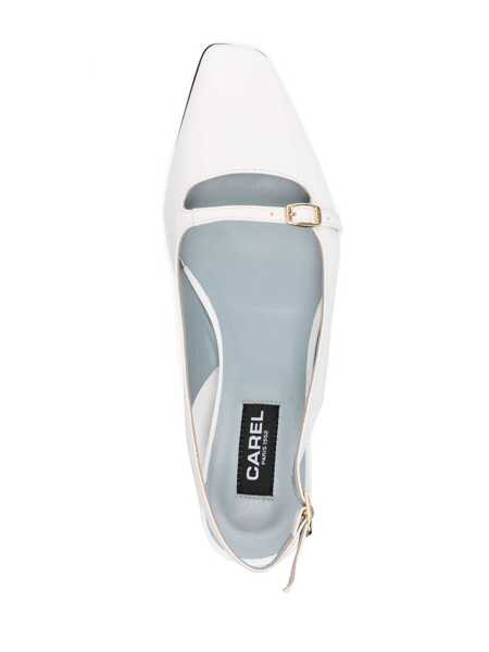 Sandale CAREL PARIS Carel Paris Slingback Ninnon WHITE Femei (BM 16918152) 4