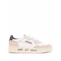 Sneakers Autry Medalist Low Sneakers In Leather And Suede Color White And Tearose Femei