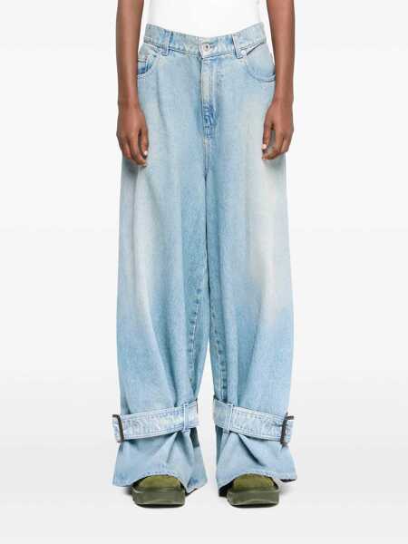 Blugi JW Anderson JW Anderson Jeans Buckled Cuff BLUE Femei (BM 16920693) 3