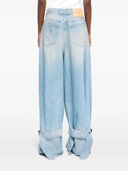 Blugi JW Anderson JW Anderson Jeans Buckled Cuff BLUE Femei (BM 16920693) 4